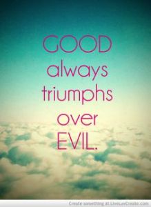 good over evil